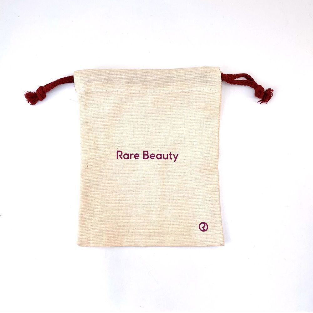 Selena Gomez Rare Beauty canvas drawstring pouch